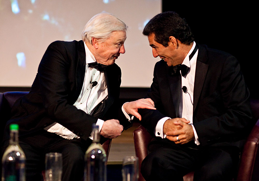 Felipe Cruz and Sir David Attenborough at our 2009 Darwin Bicentenary Dinner