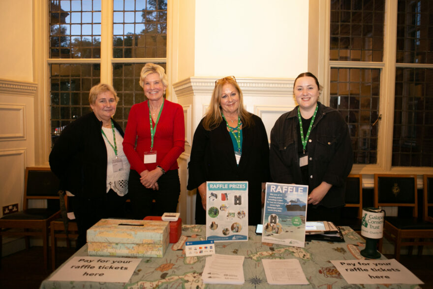 GCT volunteers on the raffle stand at Galapagos Day 2022