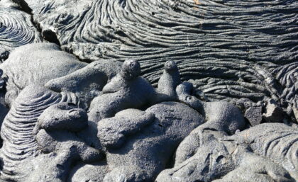 Lava formations, Santiago island