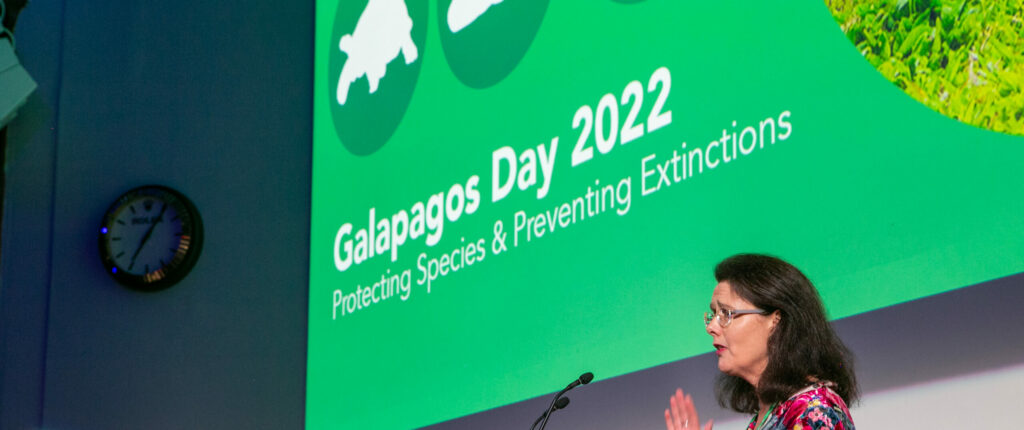 Charmian Caines, GCT Chair of the Board of Trustees, at Galapagos Day 2022