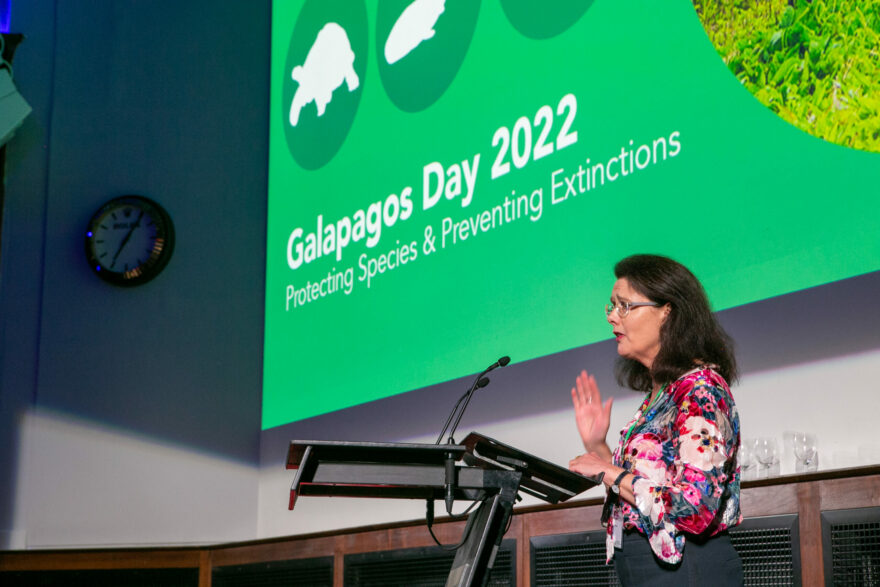 Charmian Caines, GCT Chair of the Board of Trustees, at Galapagos Day 2022