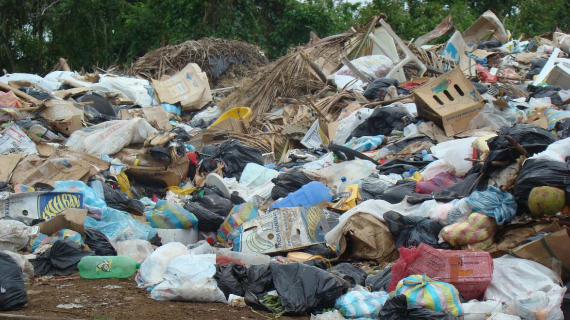Example of a rubbish tip in Galapagos