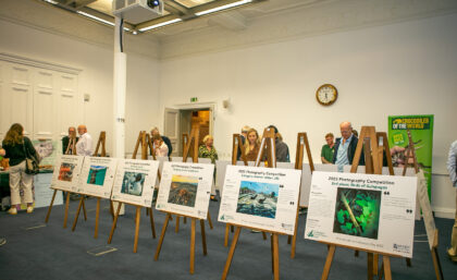 Photo exhibition and corporate stands at Galapagos Day 2023