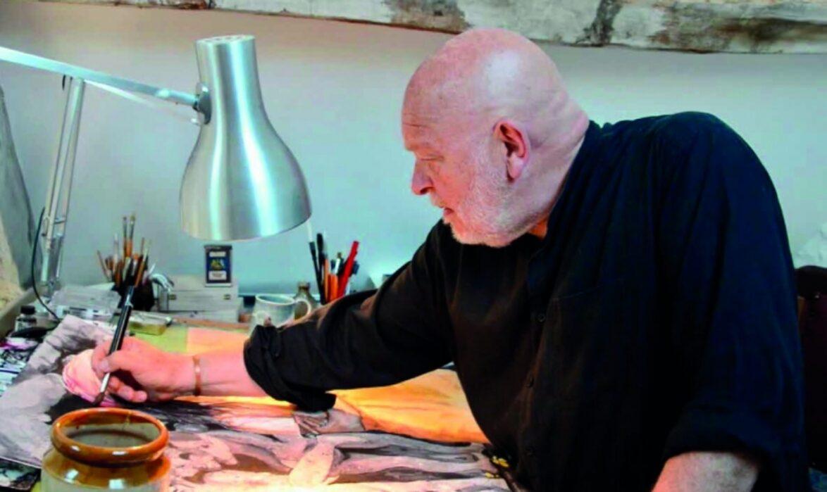 David Pollock at work in his studio © David Pollock